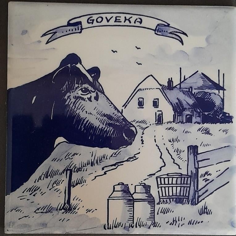 Tegeltje GOVEKA, Ophalen of Verzenden, Gebruikt