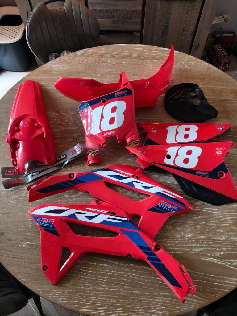 Kappenset CRF250 CRF450 '21-'24, Ophalen of Verzenden, Gebruikt