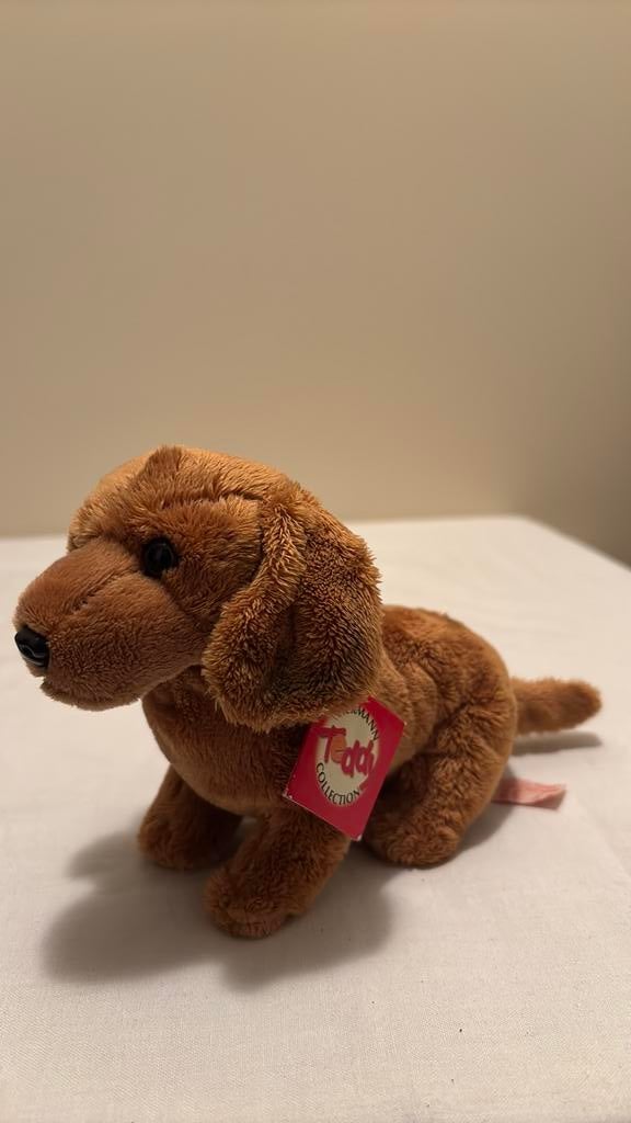 Hondje Hermann Teddy collections, Verzamelen, Beren en Cherished Teddies, Ophalen of Verzenden, Zo goed als nieuw, Stoffen beer
