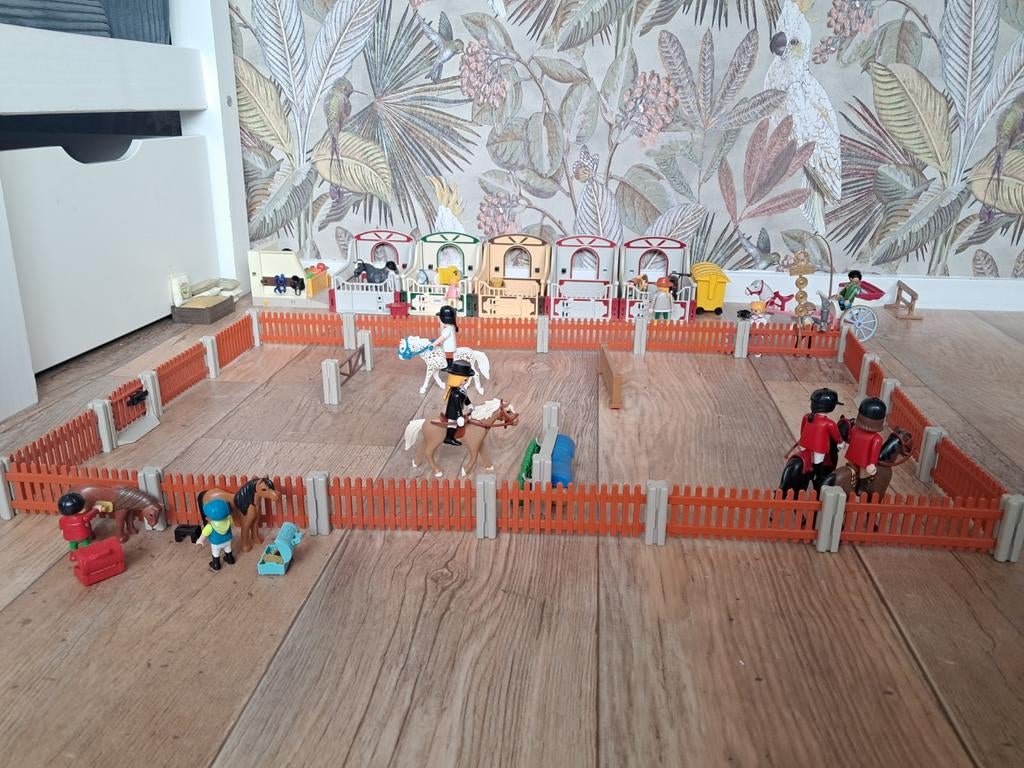 Paarden playmobile/manege/wedstrijd, Ophalen of Verzenden, Gebruikt