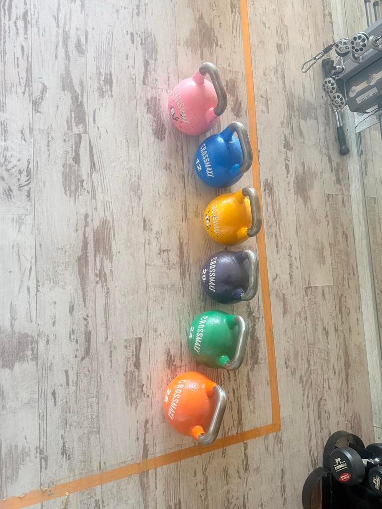 CROSSMAXXLMX 88 Competition Kettlebell Voordeelset 8-36 KG, Ophalen of Verzenden, Nieuw, Armen, Kettlebell