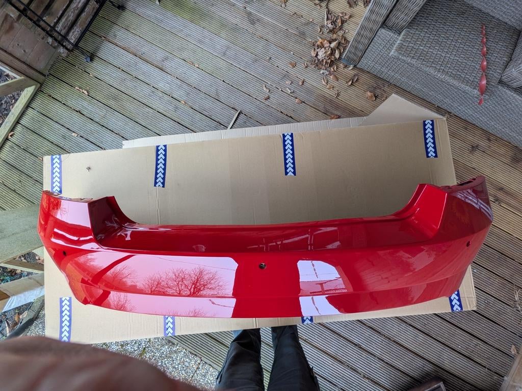 Nieuwe achterbumper Skoda Fabia 3 Hatchback Corrida Red, Nieuw, Ophalen of Verzenden, Bumper, Achter