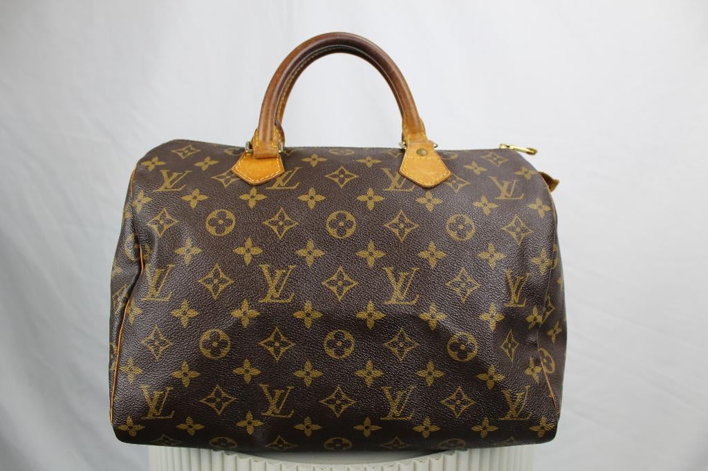 Louis Vuitton Speedy 30 - 1114, Gebruikt, Bruin, Ophalen of Verzenden, Lv