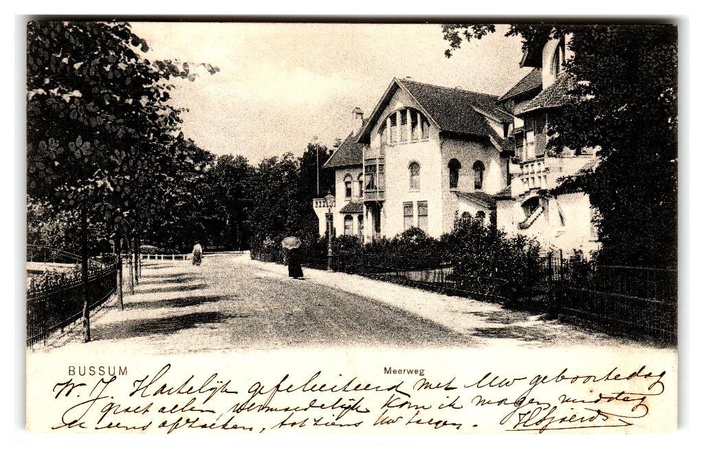 Bussum, Meerweg, Verzenden, Voor 1920, Gelopen, Noord-Holland