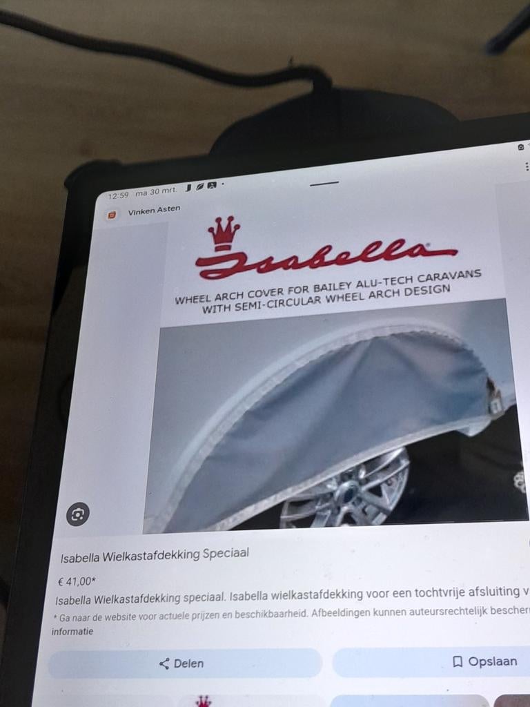 Nieuwe Isabella wielkastafdekking 75 cm, Caravans en Kamperen, Ophalen of Verzenden, Nieuw