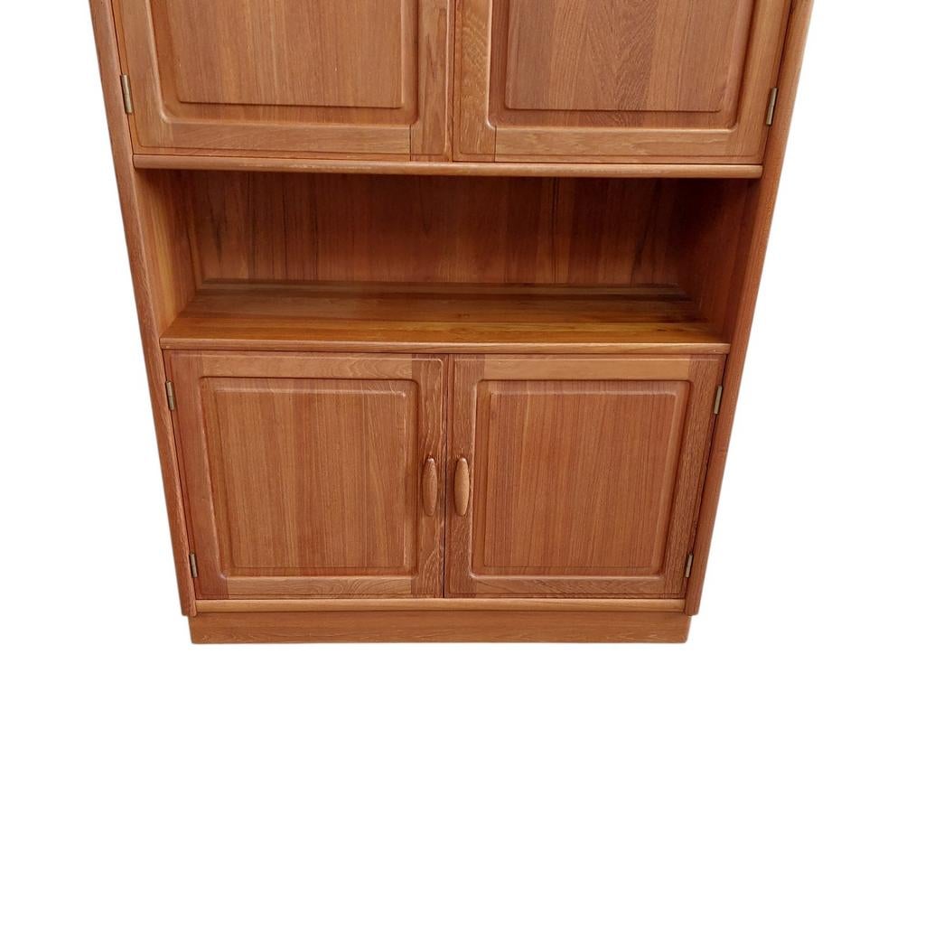 Vintage teakhouten Dyrlund boogkast, wandmeubel, Huis en Inrichting, Ophalen, 200 cm of meer, Dyrlund, Minder dan 150 cm