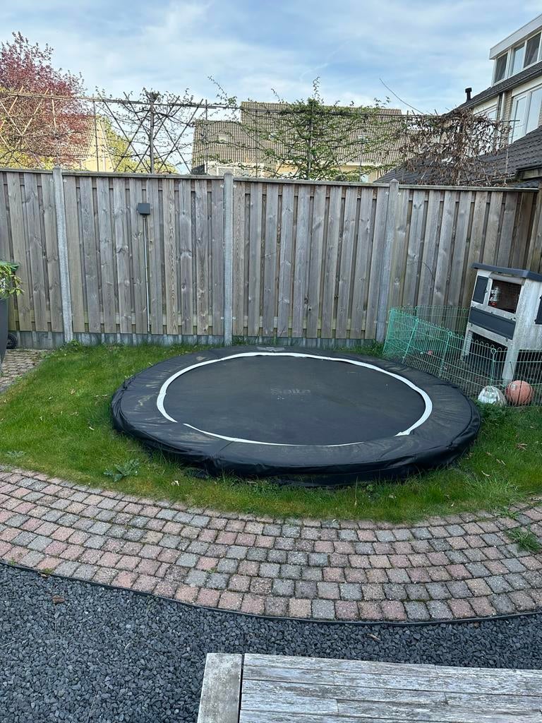 Salta inground trampoline 305cm, Kinderen en Baby's, Speelgoed | Buiten | Trampolines, Ophalen, Gebruikt