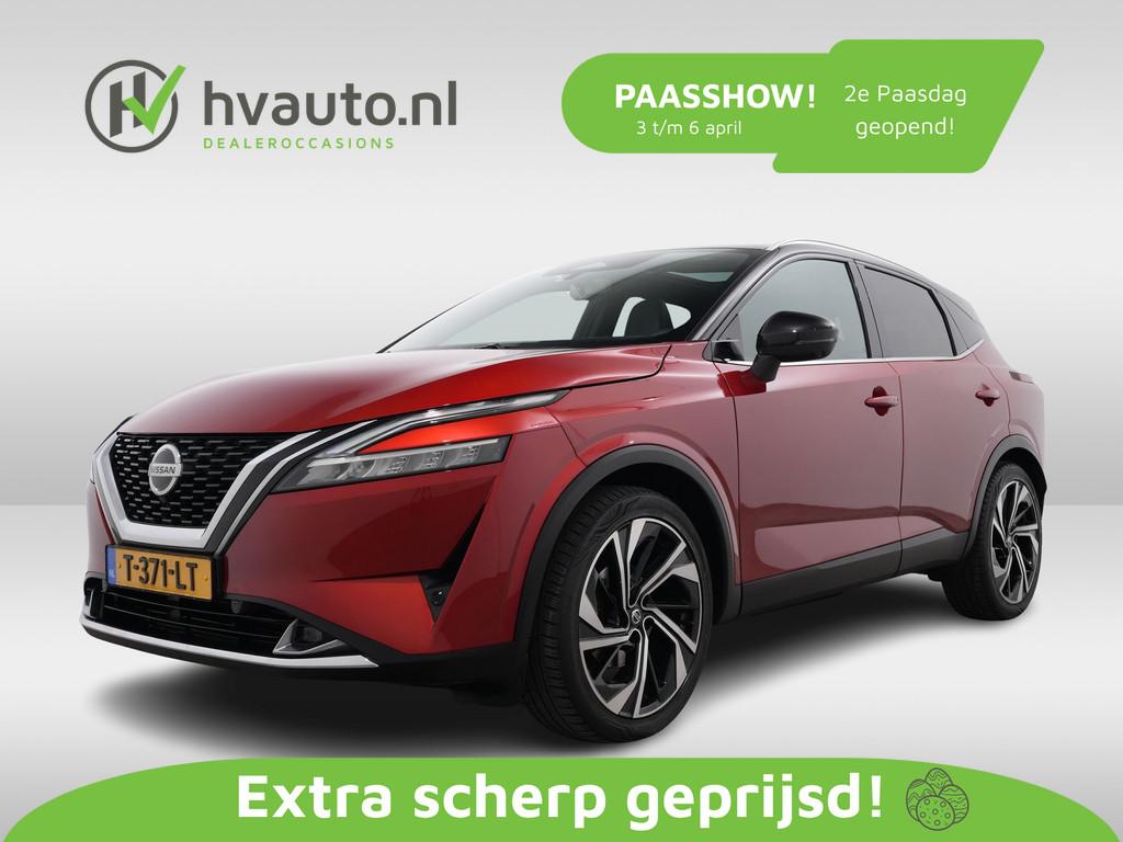 Nissan QASHQAI 1.3 MHEV 158PK 4WD TEKNA PLUS XTRONIC | Leer, Auto's, Automaat, Adaptive Cruise Control, Vierwielaandrijving, Qashqai