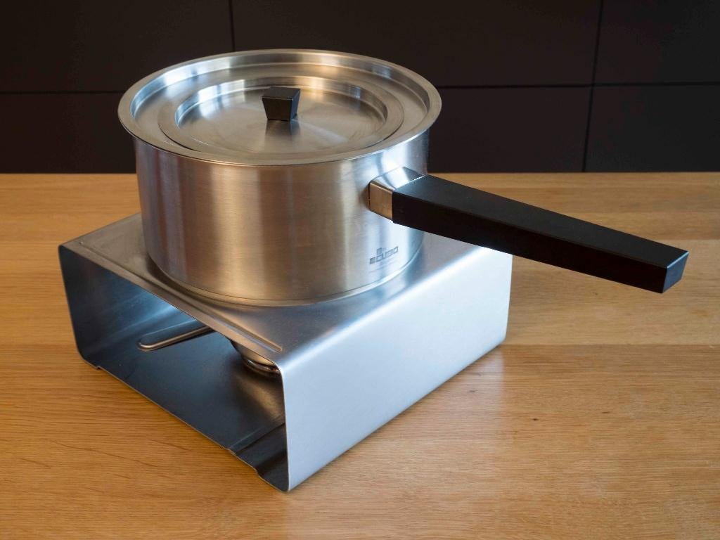 Fonduestel Cubo | design LL | Berghoff, Huis en Inrichting, Berghoff, ., Ophalen of Verzenden, Zo goed als nieuw