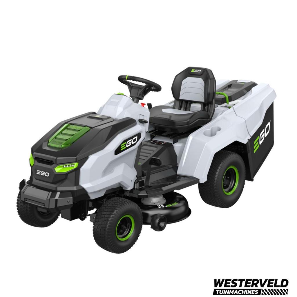 EGO accu zitmaaier met opvangbak 98cm 4x10AH accu GRATIS, Tuin en Terras, Zitmaaiers, Nieuw, EGO