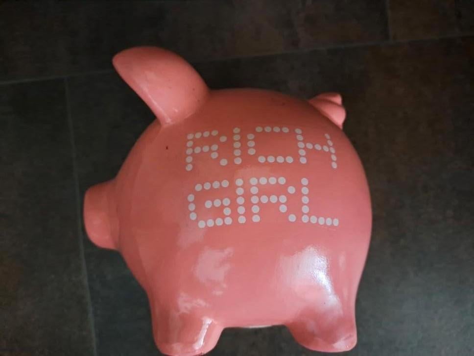 Groot roze varkens spaarpot, Verzamelen, Ophalen of Verzenden, Zo goed als nieuw, Steen, Aardewerk of Keramiek, Dier