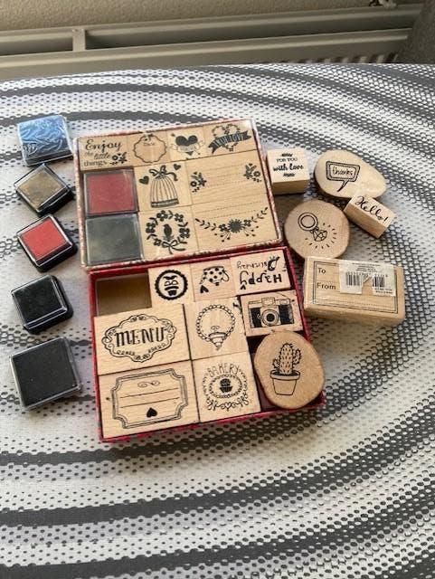 Stempels en stempelkussens, Ophalen of Verzenden, Zo goed als nieuw, Houten stempel