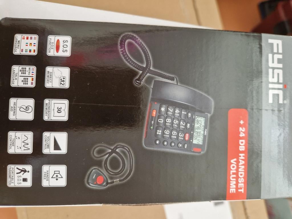 Fysic Senioren Telefoon FX-3850 met Alarmknop - Nieuw, Ophalen, Nieuw