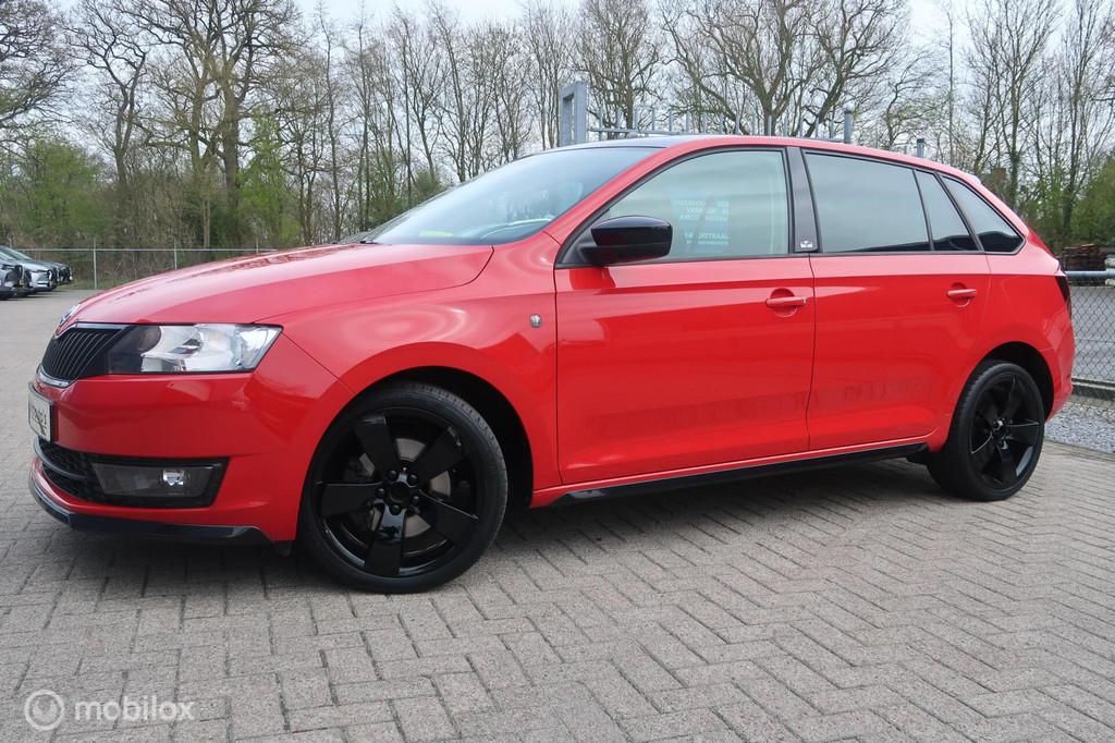 Skoda Rapid 1.4 TSI Monte Carlo AUTOMAAT, PANODAK, XENON, Gebruikt, Zwart, 4 cilinders, 122 pk
