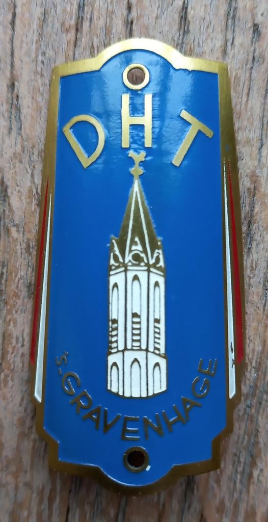 Fietsplaatje Balhoofdplaatje DHT 's-Gravenhage, Verzamelen, Ophalen of Verzenden, Nieuw