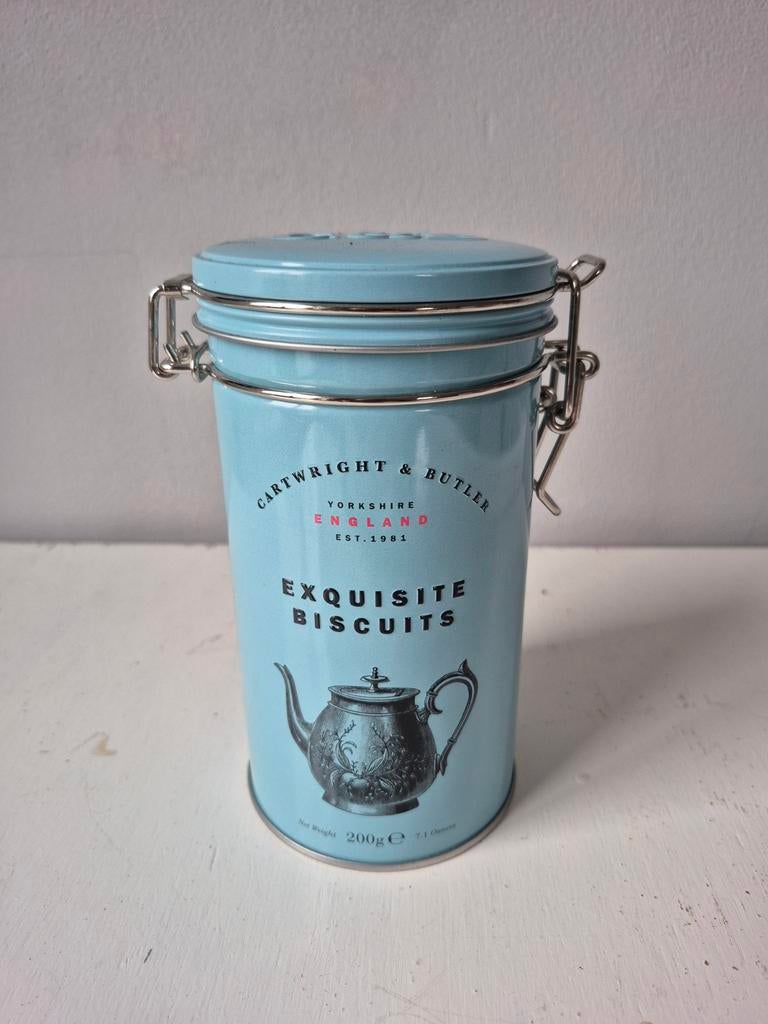 Nieuwe Koektrommel van Blik - 9,5 x 17 cm, Ophalen of Verzenden, Nieuw