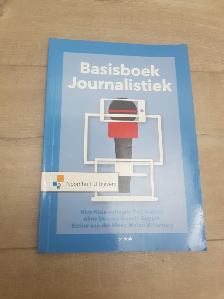 Basisboek journalistiek - zesde druk - EAN 9789001885564, Boeken, Studieboeken en Cursussen, Piet Bakker, Zo goed als nieuw, Alpha