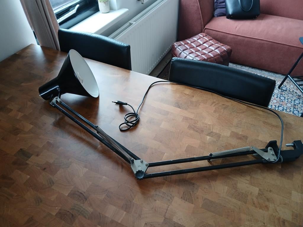 Retro architectenlamp, Huis en Inrichting, Lampen | Tafellampen, Ophalen