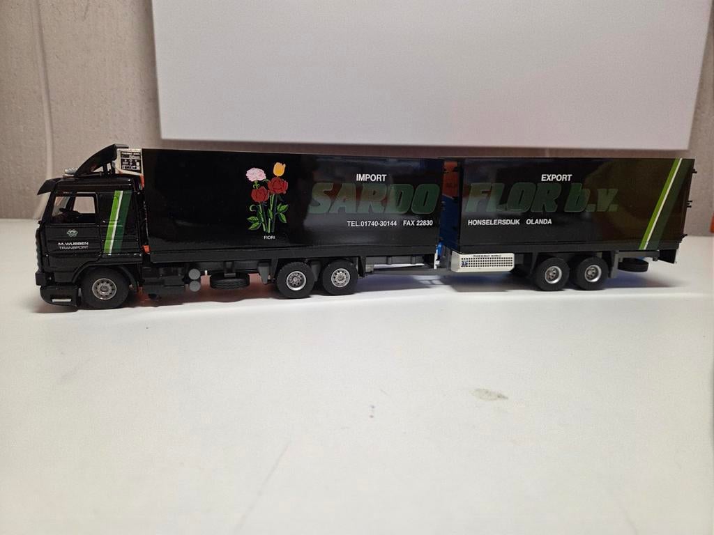 Tekno Scania 143 Streamline Sardoflor bloemen, Ophalen of Verzenden, Zo goed als nieuw, Bus of Vrachtwagen, Tekno