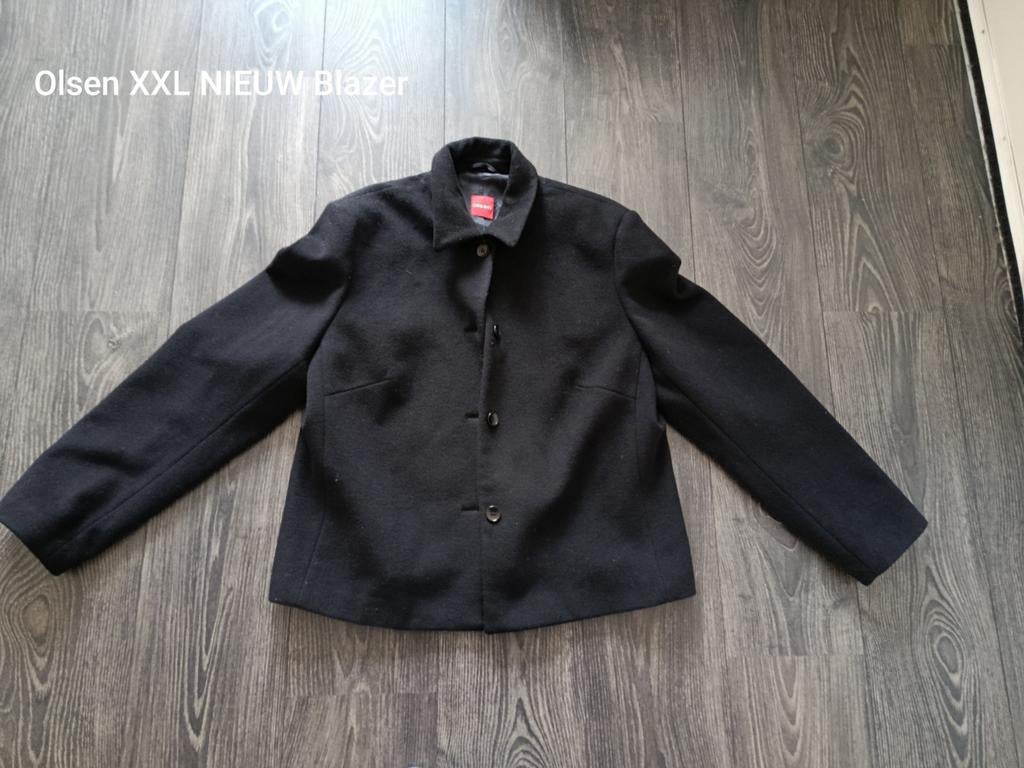 Olsen XXL NIEUW Blazer, Olsen, Zwart, Maat 46/48 (XL) of groter, Nieuw