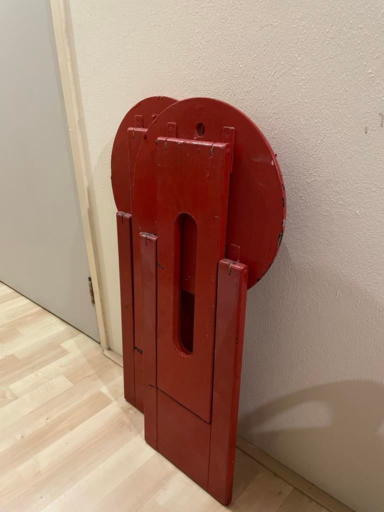 Set van 2 Rode Klapstoelen Suzy Adrian Reed look, Ophalen, Gebruikt, Twee, Rood