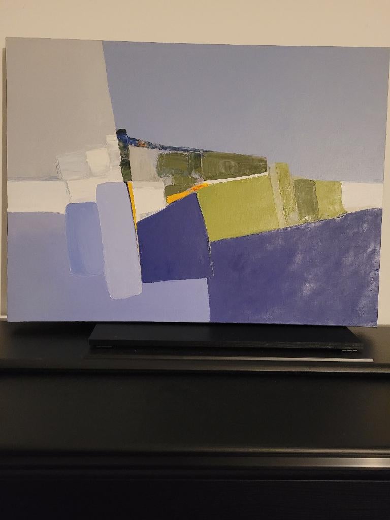 Reproductie abstract schilderij van Veronique Vadon, Antiek en Kunst, Ophalen