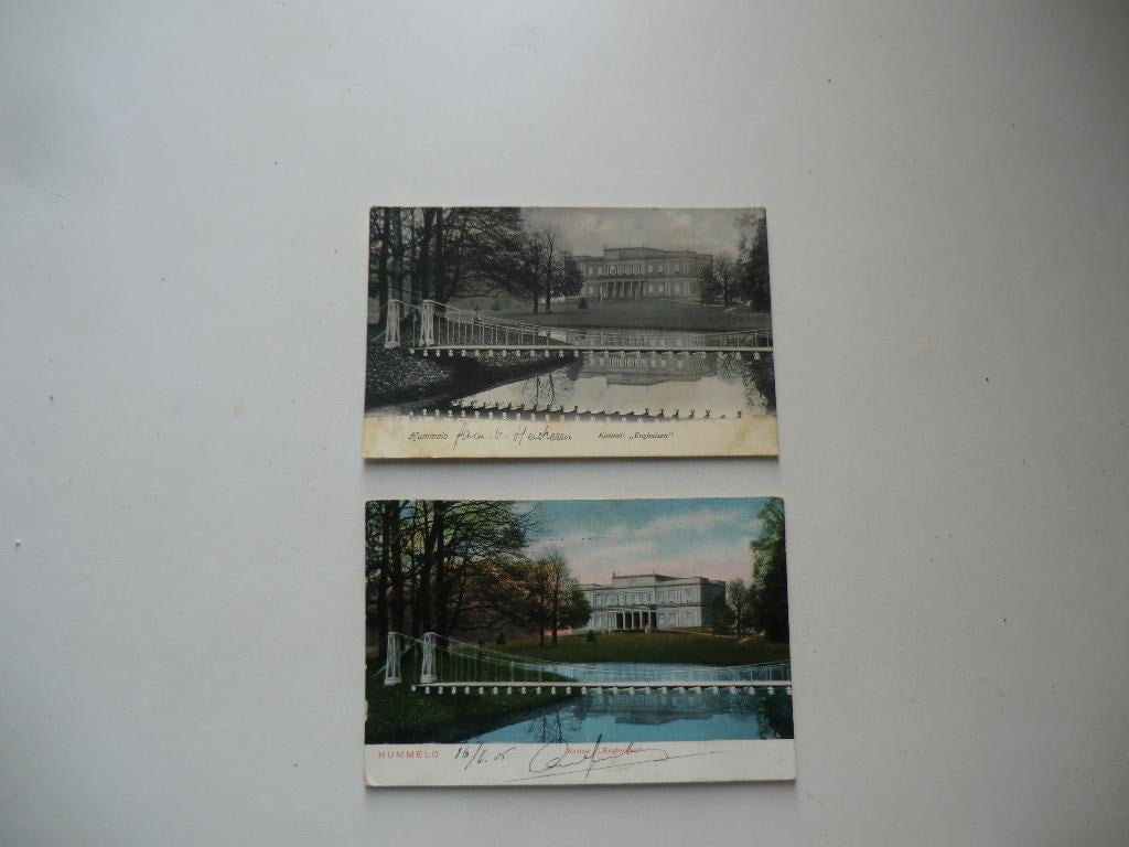 Kasteel Enghuizen,Hummelo,Laag-Keppel,Doetinchem,2 Kaarten, Ophalen of Verzenden, Voor 1920, Gelopen, Gelderland