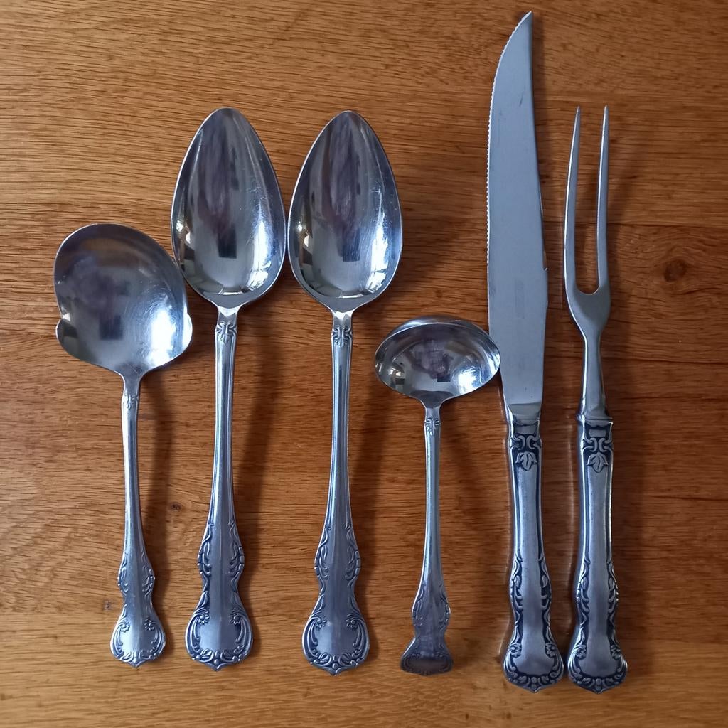 Bestekdelen Gero Zilmeta 528 "Menuette", Ophalen of Verzenden, Gebruikt, Rvs of Chroom