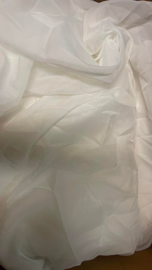 50% stof korting witte vitrages op maat, 200 cm of meer, Wit, Nieuw, Ophalen of Verzenden