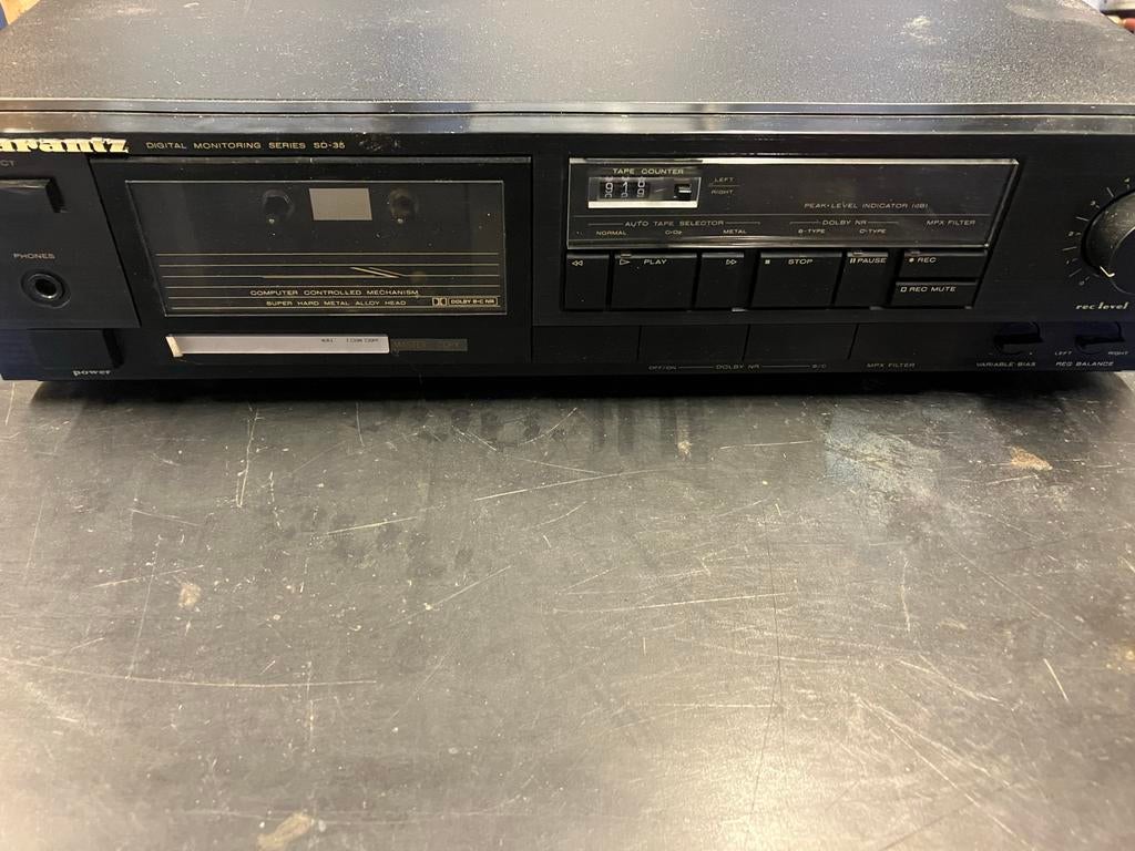 Marantz SD-35 Cassettedeck, Ophalen of Verzenden, Enkel, Marantz, Tape counter