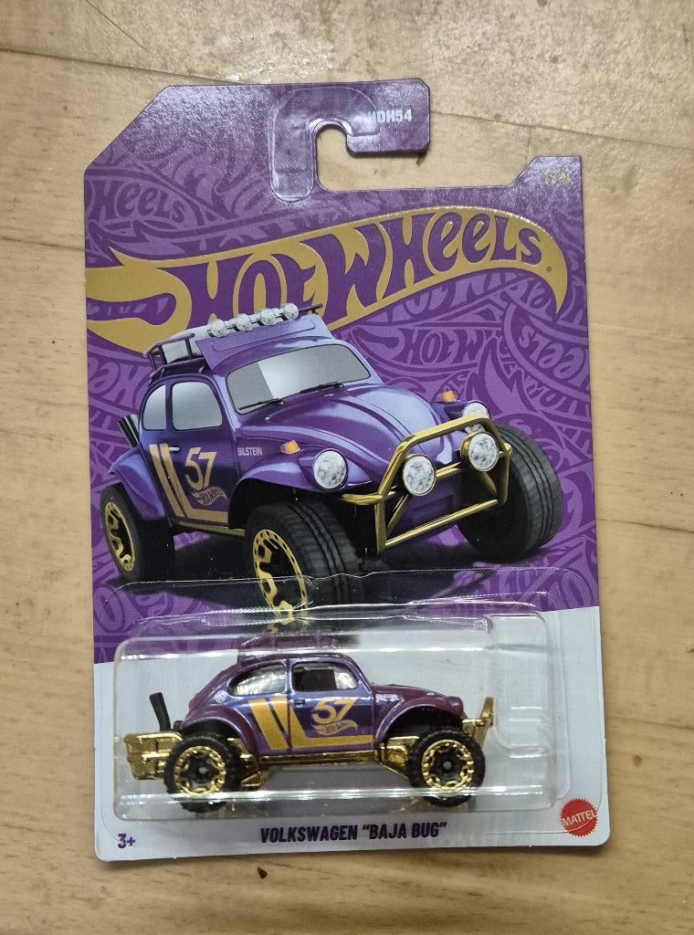 Hot Wheels Volkswagen vw Baja Bug Pearl and Chrome, Hobby en Vrije tijd, Modelauto's | Overige schalen, Ophalen of Verzenden, Nieuw
