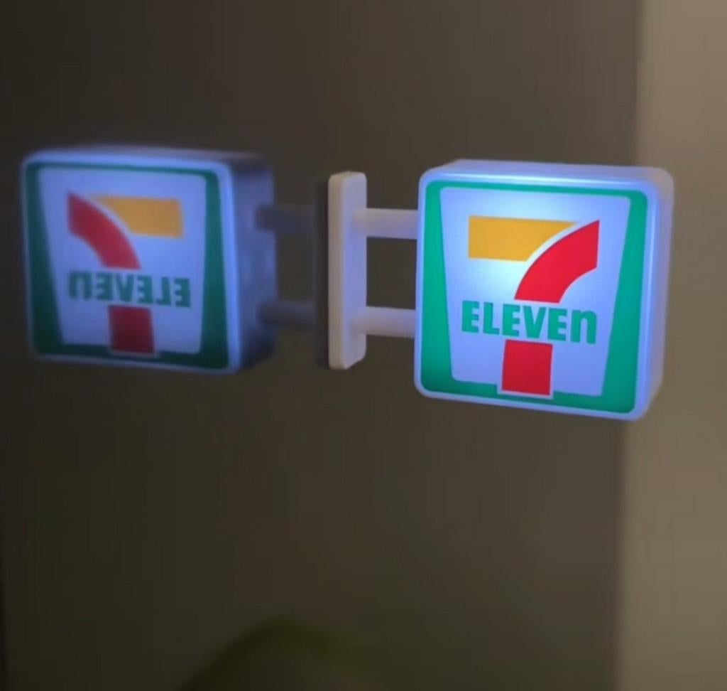 7 eleven koelkast magneet met verlichting, Ophalen of Verzenden, Nieuw
