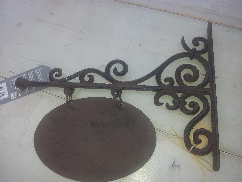 Uithangbordje gietijzer naambord, Ophalen of Verzenden, Nieuw