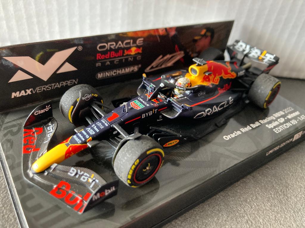 ✅ Max Verstappen 1:43 editie 89 Winner Spain GP 2022 RB18, Ophalen of Verzenden, Nieuw, Formule 1