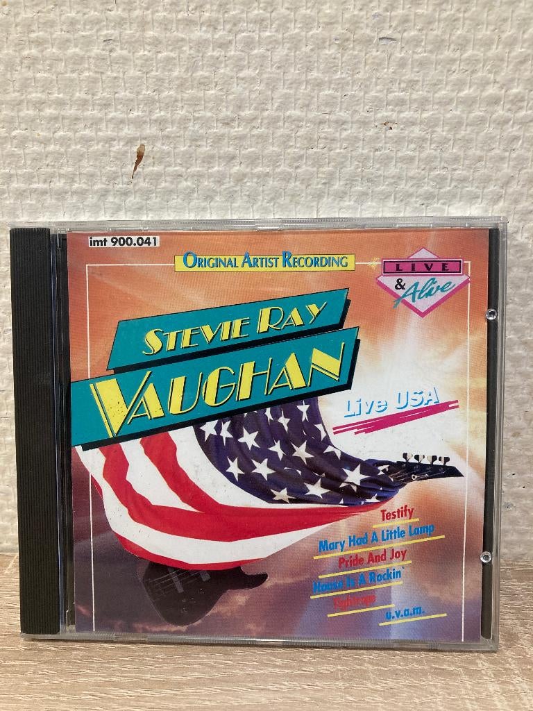 Stevie Ray Vaughan - live USA CD, Ophalen of Verzenden, Zo goed als nieuw, Poprock