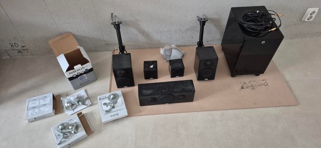 Monitor Audio Radius 5.1 Speakersysteem, Overige merken, Gebruikt, Ophalen of Verzenden, 5.1-systeem