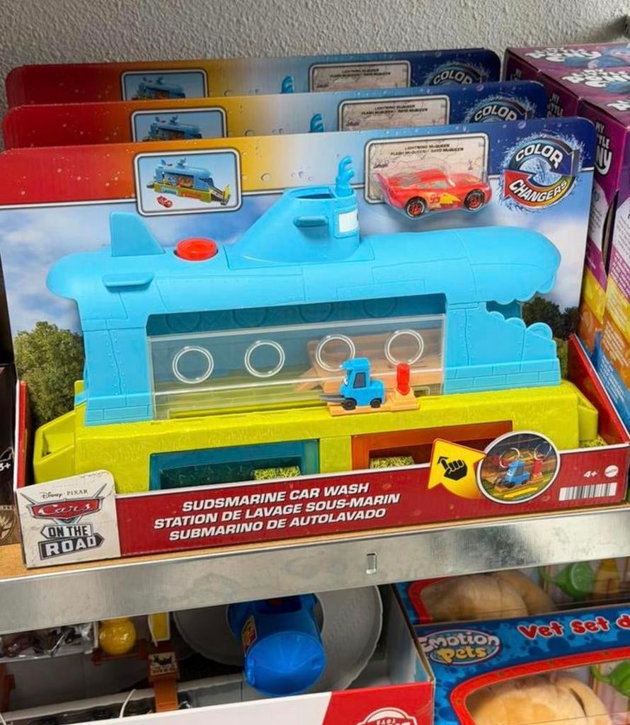 Disney Pixar - Cars Wasstraat race-auto wasstraat duikboot, Kinderen en Baby's, Speelgoed | Overig, Jongen of Meisje, Nieuw, Ophalen of Verzenden