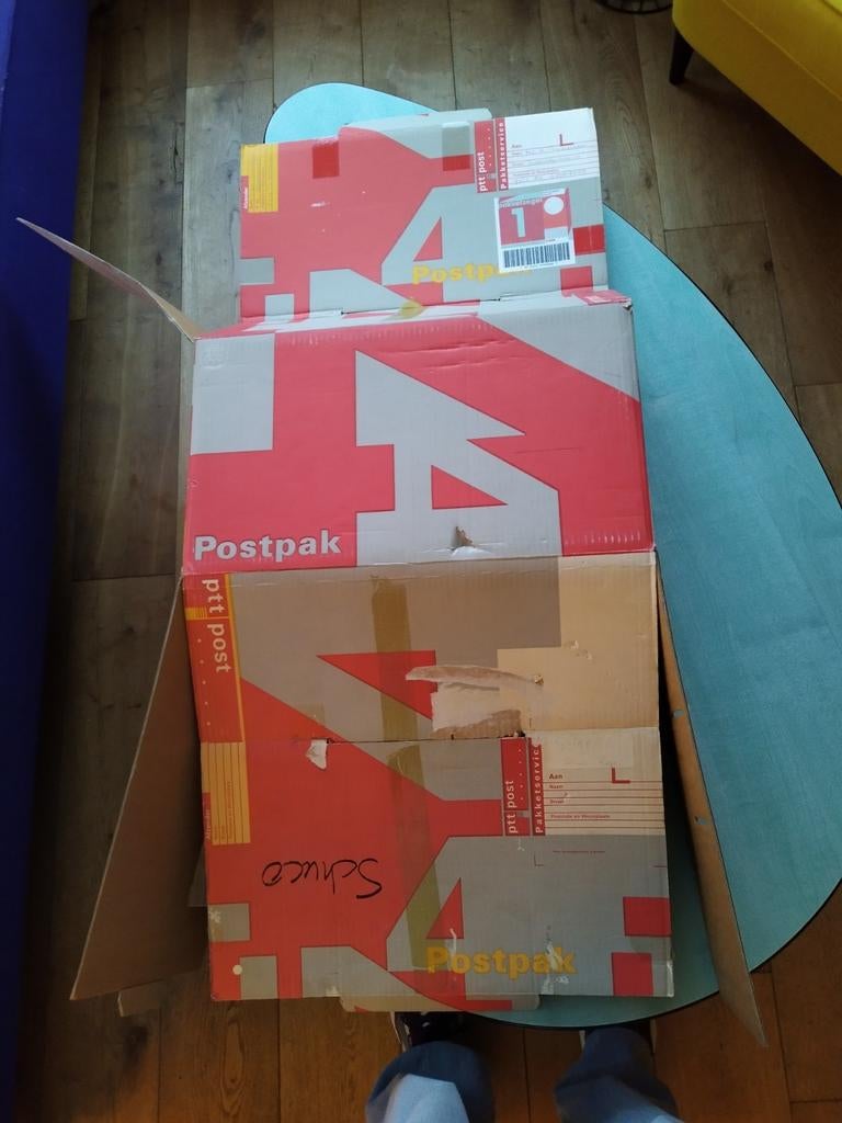 Grote ptt postpak doos karton, Ophalen of Verzenden, Gebruikt