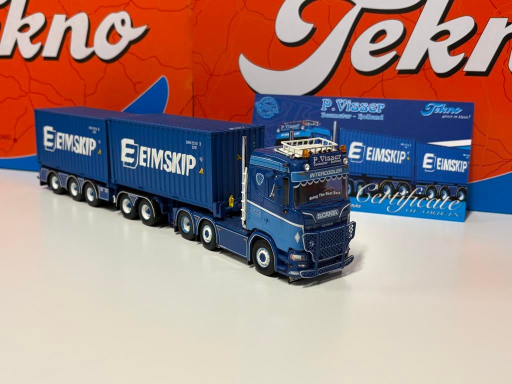 Tekno Visser, Hobby en Vrije tijd, Modelauto's | 1:50, Ophalen of Verzenden, Zo goed als nieuw, Bus of Vrachtwagen, Tekno