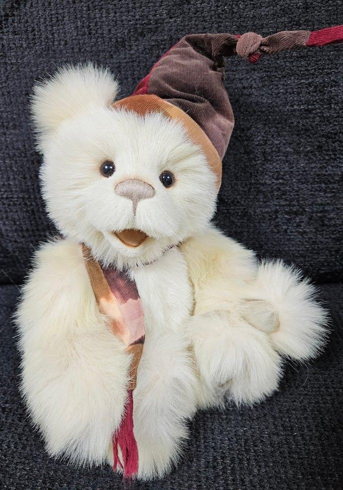 Charlie bears beer teddybeer anniversary Elf pluche hatty, Ophalen of Verzenden, Zo goed als nieuw, Stoffen beer, Overige merken