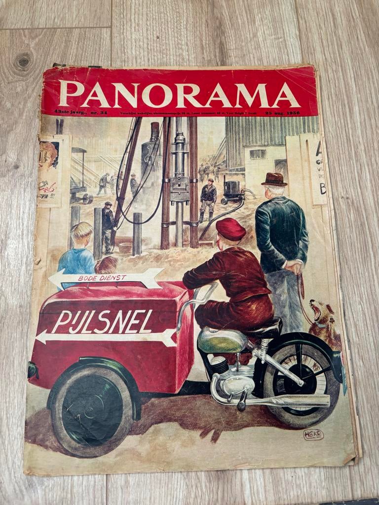 Oude Panorama & Revue tijdschriften uit de jaren '50, Ophalen of Verzenden, Gelezen, Overige typen