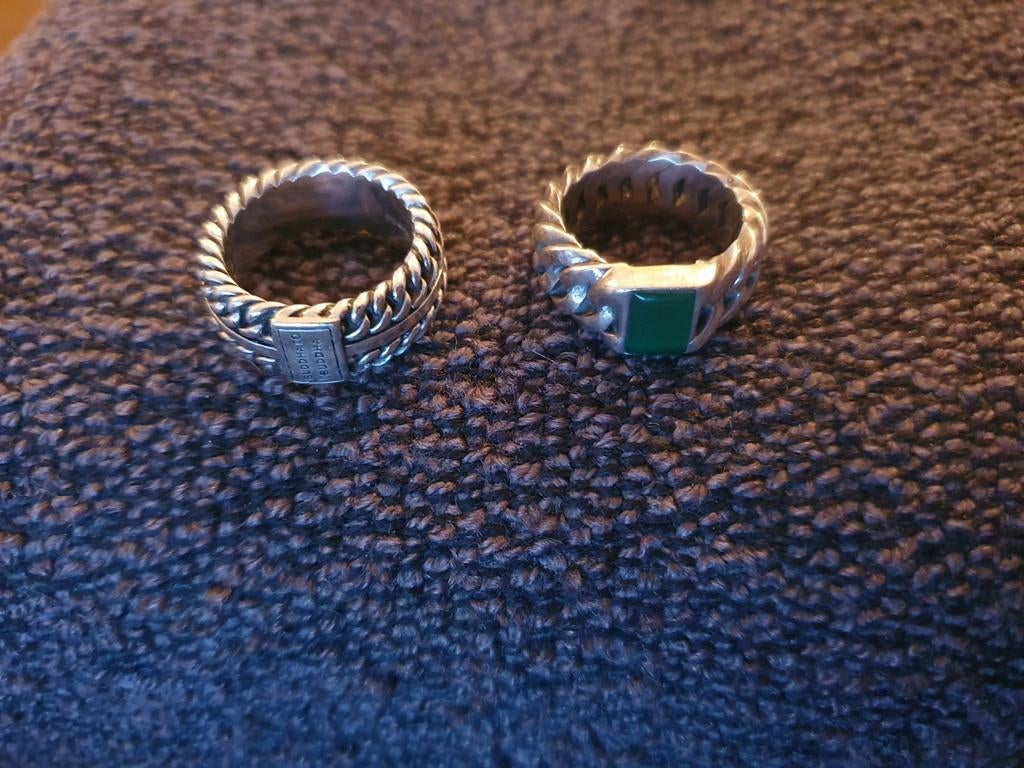 Buddha to Buddha ringen, 17 mm, Ophalen of Verzenden, Zo goed als nieuw, Zilver, Zilver