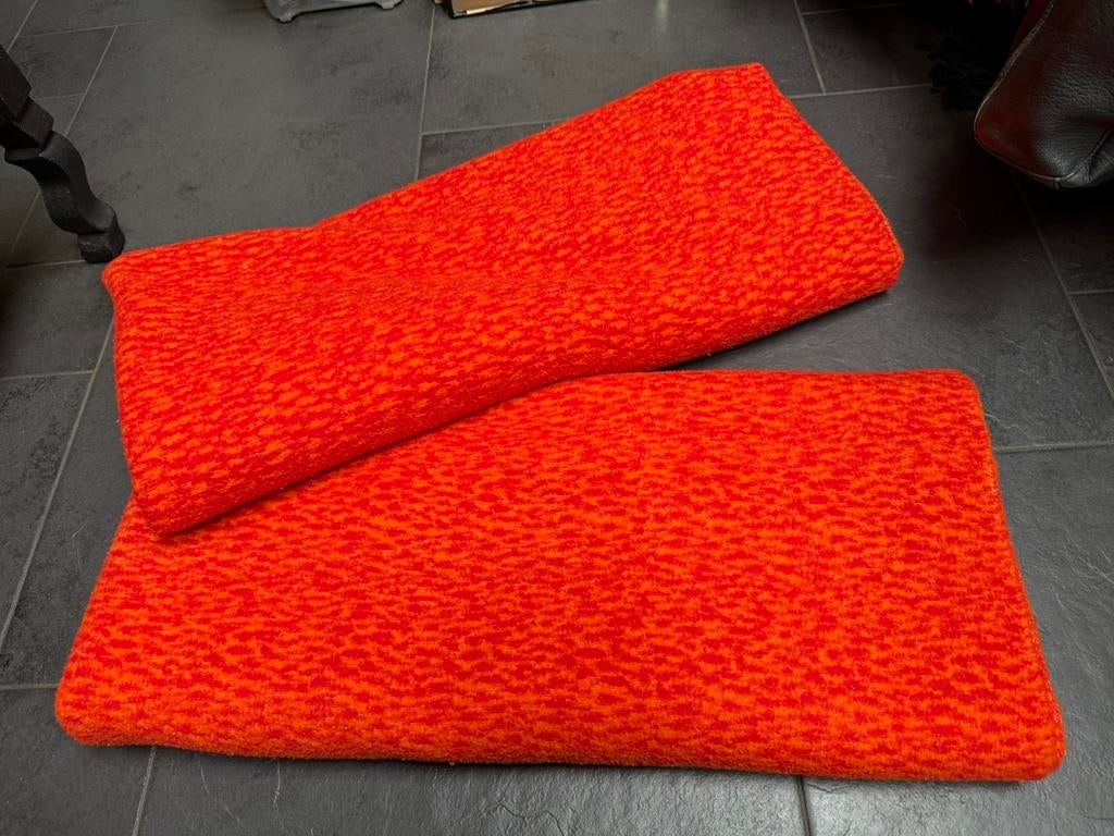 Dekens vintage oranje, Ophalen of Verzenden, Gebruikt