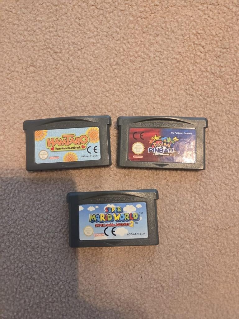 Gameboy spellen (Hamtaro, Pokemon, Mario), Avontuur en Actie, 1 speler, Ophalen of Verzenden, Zo goed als nieuw