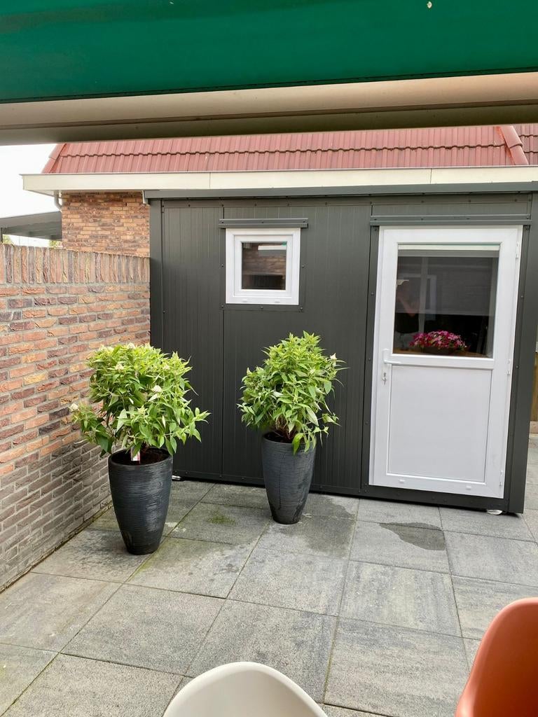 Geïsoleerde en onderhoudsvrije schuur,tuinhuis,kantoor., Ophalen of Verzenden, Nieuw, Kunststof, Schuur