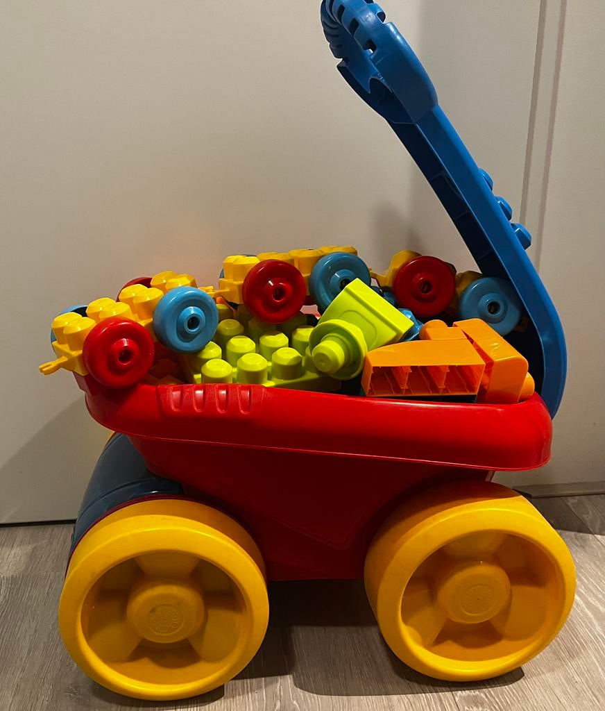 Mega Bloks trekkar en trein, Ophalen of Verzenden, Zo goed als nieuw, Overige typen