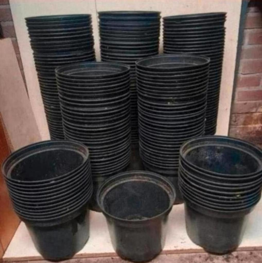 Kweekpotten plantenpotten bloempotten containers 5 liter, Tuin en Terras, Bloempotten, Gebruikt, Rond, Ophalen of Verzenden, Nvt