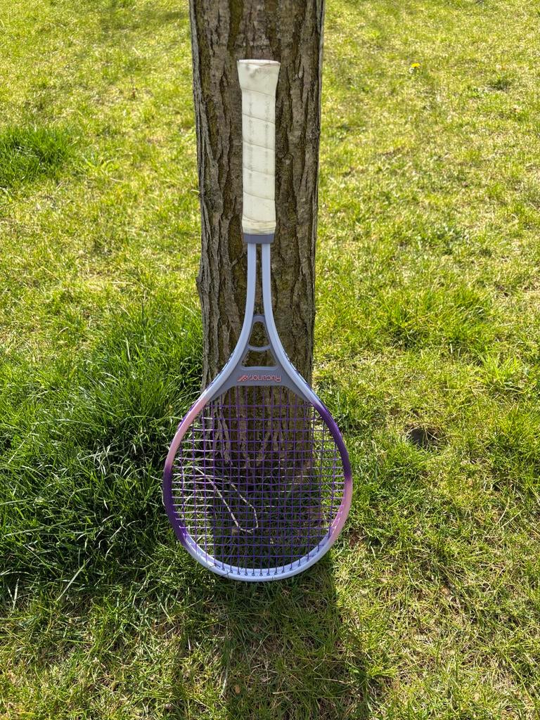 Vintage Rucanor Rainbow Alu JR Tennisracket, Gebruikt, Ophalen of Verzenden, Racket, L2