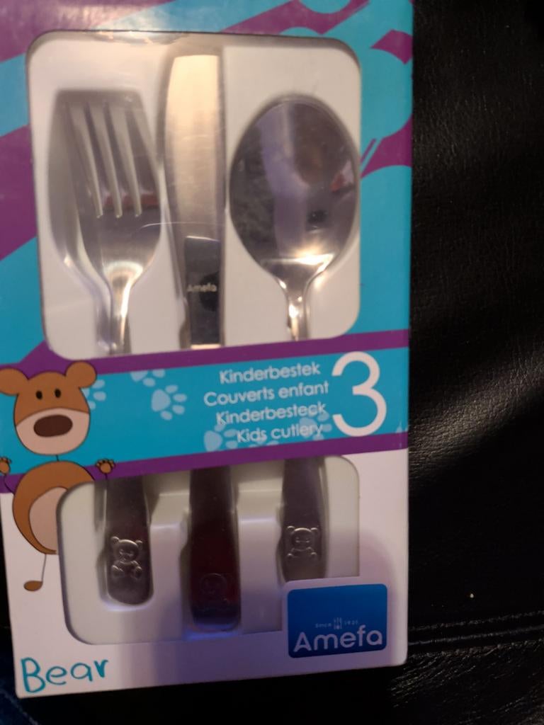 Gezellige kinderbestek., Huis en Inrichting, Keuken | Bestek, Ophalen of Verzenden, Nieuw, Rvs of Chroom