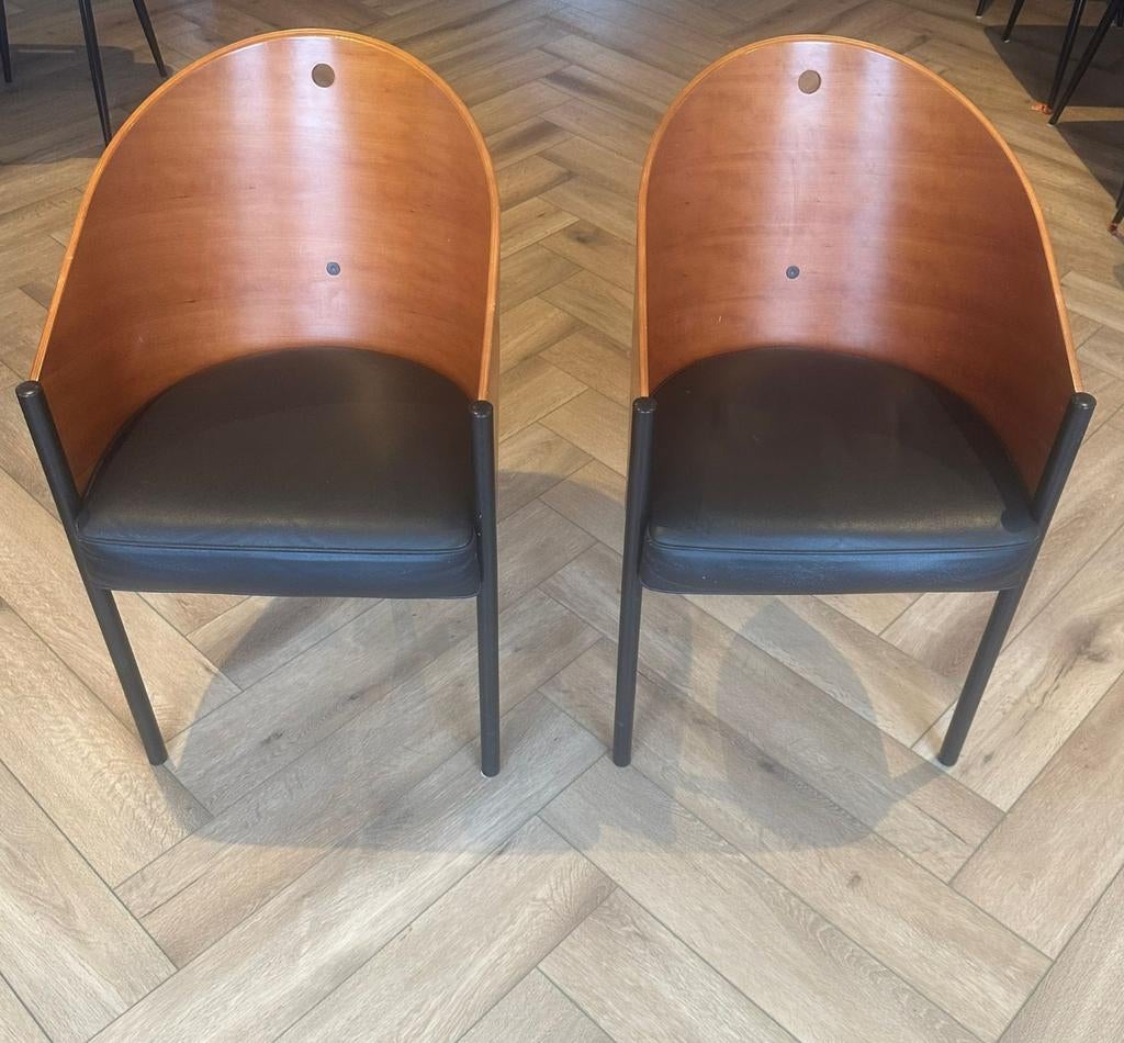 Philippe Starck Costes Stoelen - Set van 2, Ophalen, Twee, Zwart, Zo goed als nieuw